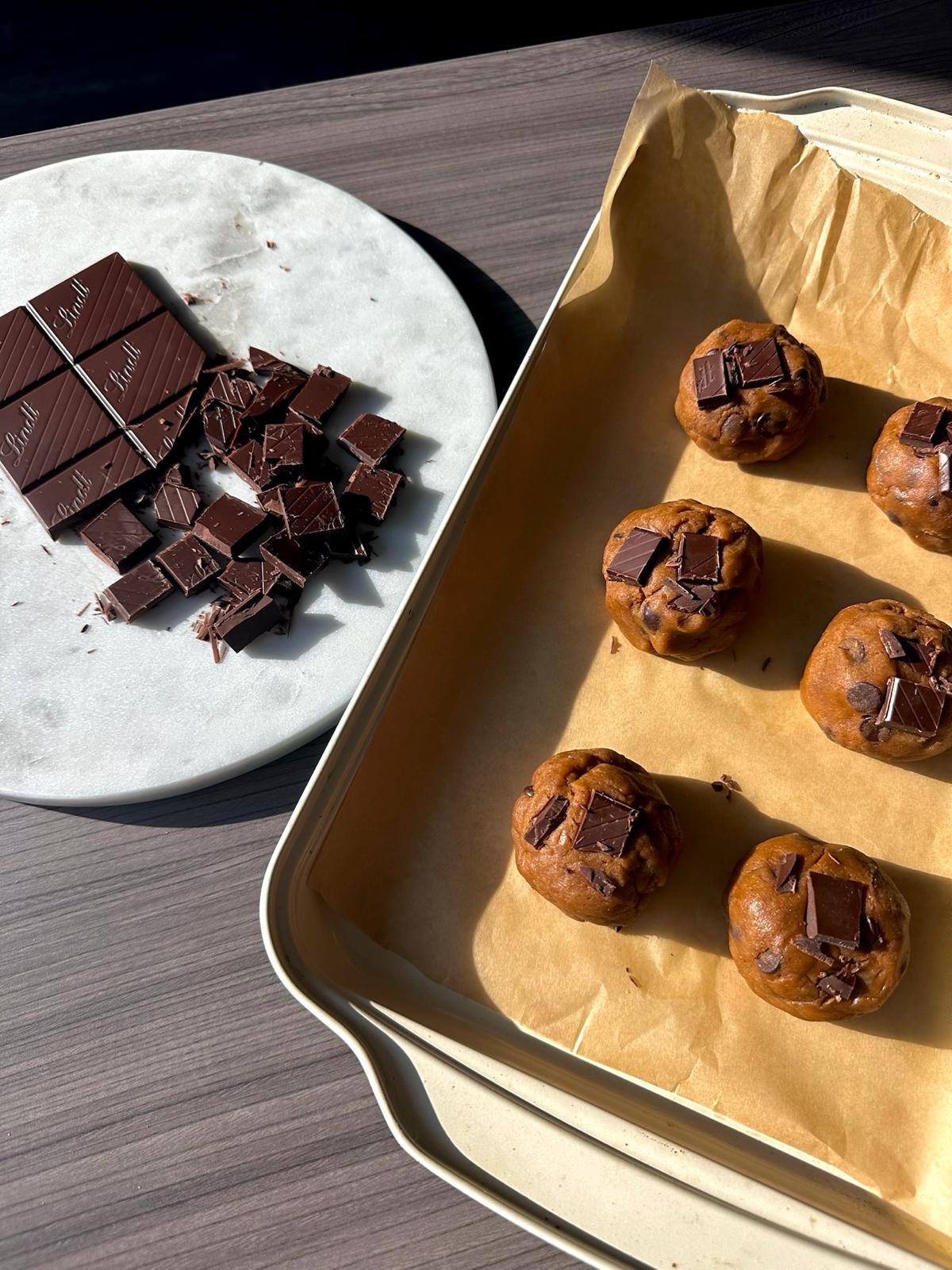 Artisan cookies and chocolate